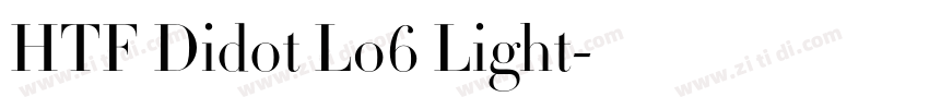 HTF Didot L06 Light字体转换
